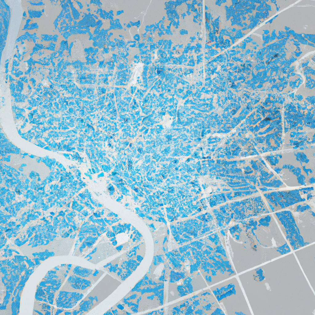 Carte minimaliste de Paris avec un repère indiquant le siège